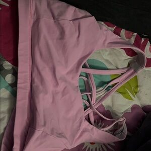 lululemon athletica Light Pink Strappy Bralette